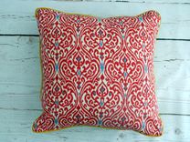 Red And Citron Pillow 1 small