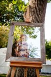Marquetry Portrait Inlay In Mirror With Barnwood Frame 3 small