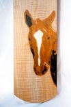 Clock With Horse Marquetry Inlay 3 small
