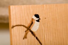 Reclaimed Barnwood Jewelry Box, Hand-Cut Protruding Dovetails, And Chickadee Marquetry Inlay 3 small