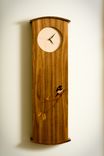 Reclaimed Walnut Clock With Chickadee Marquetry Inlay 1 small