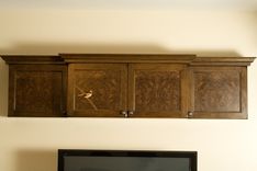 Media Cabinet Made From White Oak And Walnut Burl With Marquetry Inlay Accent 2 small