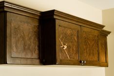 Media Cabinet Made From White Oak And Walnut Burl With Marquetry Inlay Accent 5 small