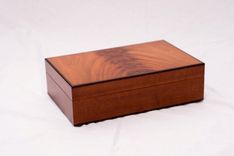 Jewelry Box Made From Crotch Mahogany 1 small