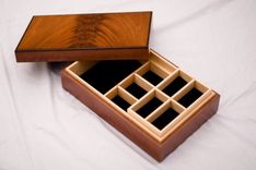 Jewelry Box Made From Crotch Mahogany 3 small