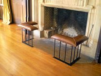 Old English Fireplace Bench - 'Corner Set' Model 5 small