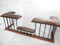 Old English Fireplace Bench - 'Cut' Bench Model 2 small