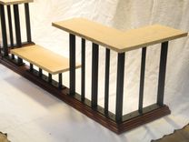 Old English Fireplace Bench - 'Cut' Bench Model 3 small