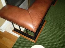 Old English Fireplace Bench - 'Cut' Bench Model 4 small