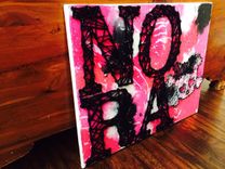 Custom Painted, Melted And Threaded Art. Personalized! One Of A Kind! 1 small