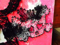 Custom Painted, Melted And Threaded Art. Personalized! One Of A Kind! 2 small