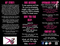 Brochure For, "Breast Cancer Can Stick It!" 1 small