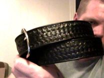 Stamped Leather Belt 1 small