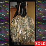 Camouflage Fringe Handbag,Army Inspired,Industrial Look,Custom Made,Funky,Purse,Tote 1 small