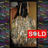 Camouflage Fringe Handbag,Army Inspired,Industrial Look,Custom Made,Funky,Purse,Tote 5 small