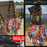 Beaded Fringe Purse, Custom Made,Unique,One Of A Kind,Upcycle,Jewels,Rhinestones 4 small