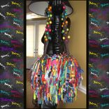 Beaded Fringe Purse, Custom Made,Unique,One Of A Kind,Upcycle,Jewels,Rhinestones 3 small