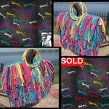 Unique Fringe Handbag Custom Made One Of A Kind Funky,Jewels,Rhinestones,Upcycled 2 small