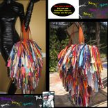 Handmade Fringe Handbag,Upcycled Purse,Custom Made,Large Fringe Purse,Mixed Colors 3 small