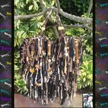 Tribal Exotic Animal Print Custom Made Handbag Unique,Upcycled,Leopard,Tiger,Beads,Rhinestones Purse 1 small