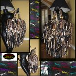 Tribal Exotic Animal Print Custom Made Handbag Unique,Upcycled,Leopard,Tiger,Beads,Rhinestones Purse 4 small