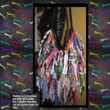 Ultra Fringe Purse Funky, Explosion Of Color,Unique,Handbag,Tote,Custom Made,Funky,Multi Color 3 small