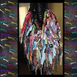 Ultra Fringe Purse Funky, Explosion Of Color,Unique,Handbag,Tote,Custom Made,Funky,Multi Color 1 small