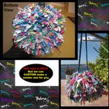 Round Fringe Purse,Beads,Mixed Colors,Upcycled,Custom Made,One Of A Kind, Shoulder Bag,Handbag 4 small