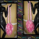 Pink Fringe Handbag, Upcycled Fringe Handbag,Custom Made, One Of A Kind, Hippie,Boho,Funky,Purse 3 small