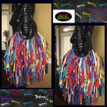 Hippie Fringe Handbag Custom Made, Ultra Fringe, One Of A Kind ,Purse,Multi Bright Colored 2 small