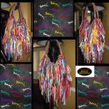 Upcycled Fringe Handbag,Custom Made,One Of A Kind, Hippie,Boho,Funky,Purse 2 small