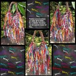 Upcycled Fringe Handbag,Custom Made,One Of A Kind, Hippie,Boho,Funky,Purse 3 small