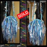 Mixed Denim Handbag,Upcycled Fringe Handbag,One Of A Kind,Hippie,Boho,Funky,Purse,Tote 5 small