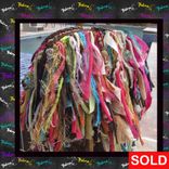 Custom Made Purse,Multi Colored Fringe Handbag,Funky,Jewels,Gems,Rhinestone,Beads,Upcycled 1 small