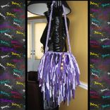Purple And White Handbag,Striped Fringe Purse,Fringe Handbag,Hippie,Boho,Funky,Tote,Purse,Handbag 1 small
