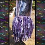 Purple And White Handbag,Striped Fringe Purse,Fringe Handbag,Hippie,Boho,Funky,Tote,Purse,Handbag 4 small