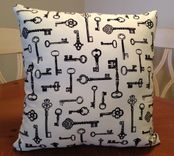 Key Pillow ( White And Black) 2 small