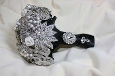 Brooch Bouquet - Custom Made Wedding Bouquet 5 small