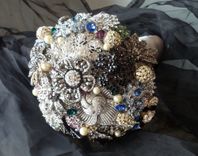 Brooch Bouquet - Custom Made Wedding Bouquet 3 small