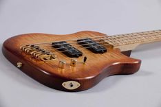 Tiger Maple Lincsonic Electric Bass Guitar 4 small