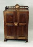 Walnut And Bird's-Eye Maple Office Desk 1 small