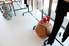 Leather Orb. Seating & Side Table. 4 small