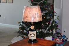 Wine Bottle Table Lamp - Large Customer Bottle 2 small