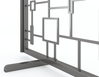 Metal Fireplace Screen (Squares) 2 small