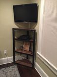 Steel & Walnut Corner Shelf 1 small