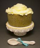 Violet & Yellow Cupcake Stand // Single Cupcake {Larkspur Lace} 2 small