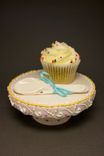 Violet & Yellow Cupcake Stand // Single Cupcake {Larkspur Lace} 3 small