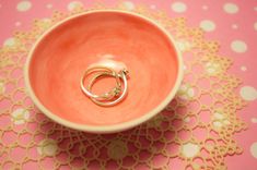 Ring Bowl : Small Porcelain Ring Dish 2 small