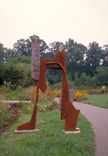 Steel & Granite Lawn Sculptures 2 small