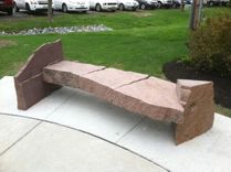 Steel & Granite Lawn Sculptures 4 small